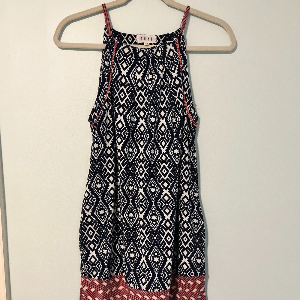 Women's THML Mini Sleeveless Patterned Dress